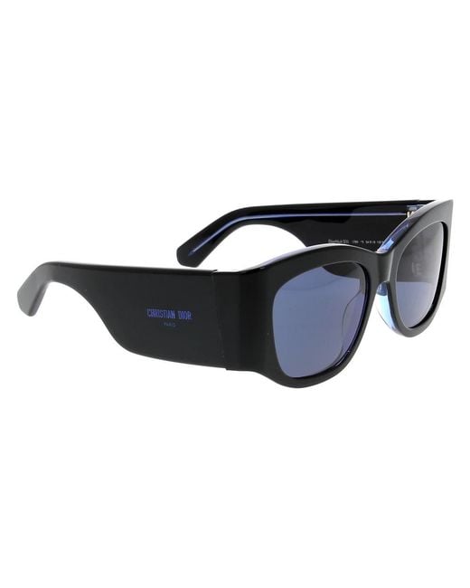 Dior Accessoires ,Zwart ,Chique Dameszonnebril in het Blue
