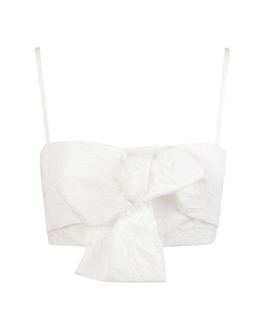 Max Mara White Sleeveless Tops