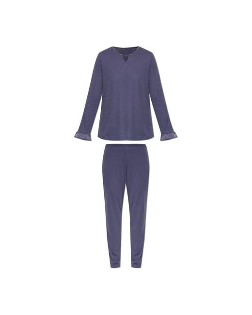 Hanro Blue Pyjamas