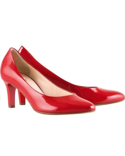 Högl Red Lackleder blockabsatz pumps