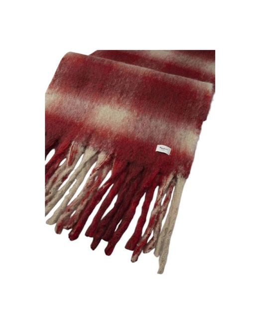 Pepe Jeans Red Winter Scarves