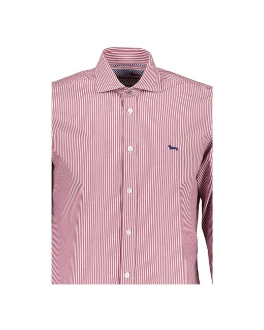 Harmont & Blaine Kontrastmanschetten baumwollhemd in Pink für Herren
