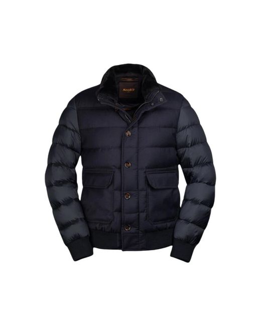 Moorer Blue Down Jackets for men