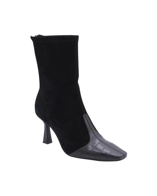 Lola Cruz Black Heeled Boots