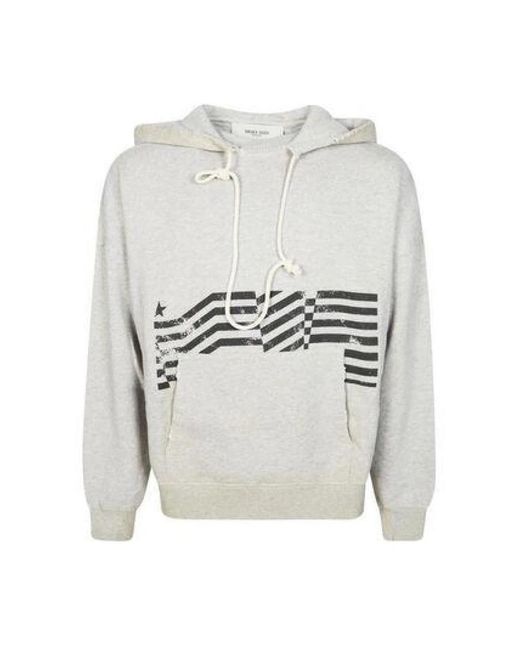 Golden Goose Deluxe Brand Gray Hoodies for men