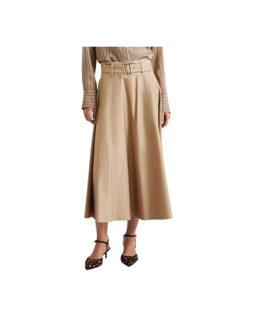 Marella Natural Midi Skirts
