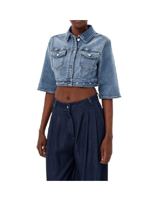 Liu Jo Blue Denimjacke Regular Fit Kurze Länge