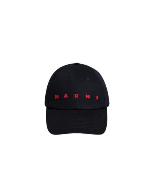 Marni Baseball Cap Mit Gesticktem Logo in Black für Herren