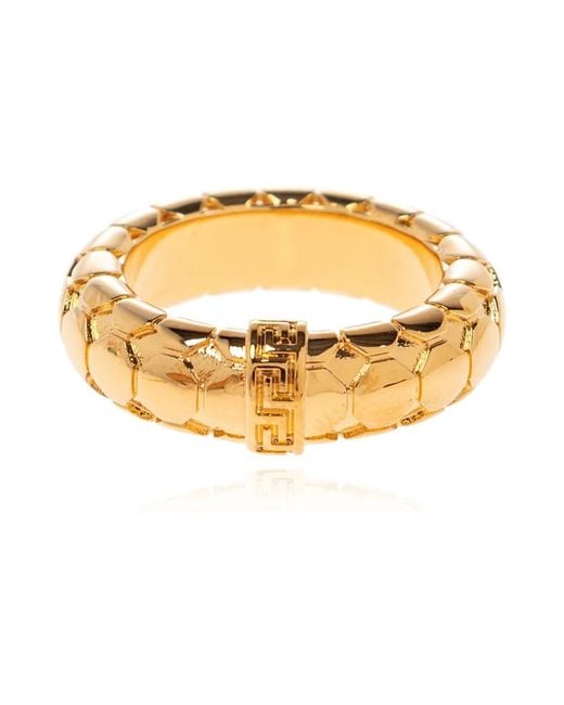 Rings di Versace in Metallic