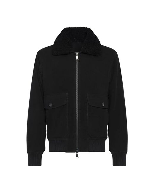 Franzese Collection Jassen ,Zwart ,Wol Rolls Royce Bomber Jacket in het Black voor heren