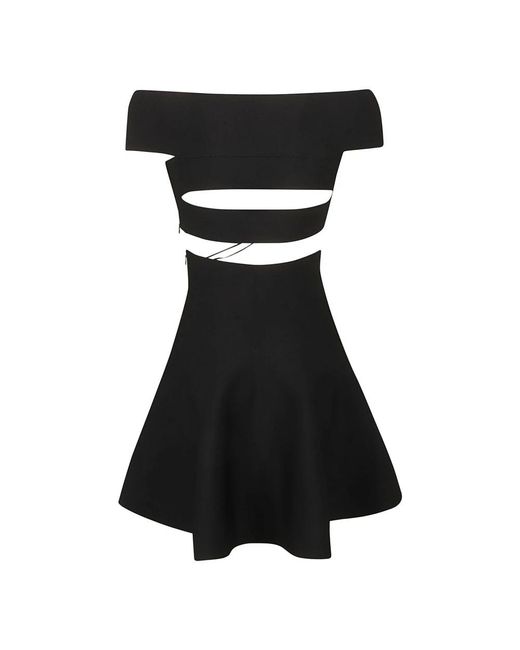 McQueen Black Short Dresses
