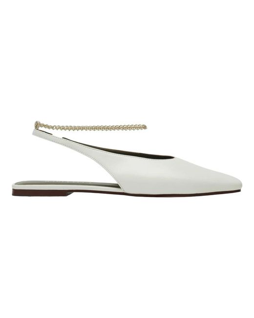MARIA LUCA White Ballerina Shoes