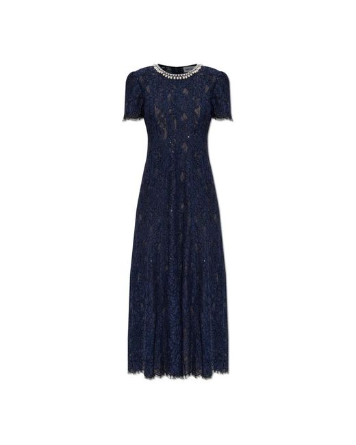 Self-Portrait Midi Dresses in het Blue