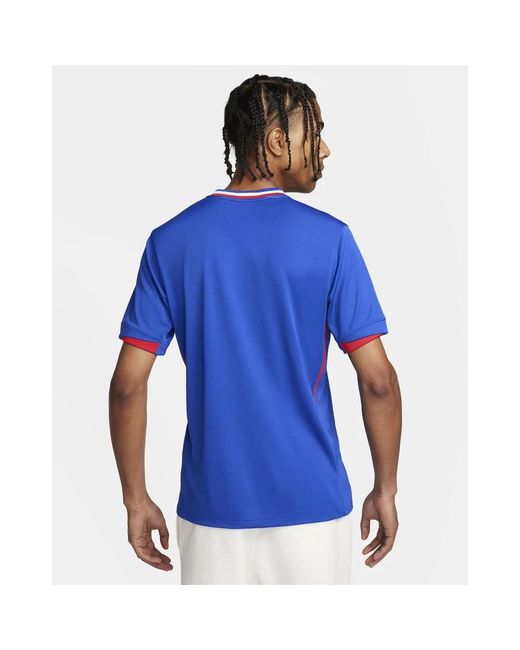 Nike Fitness ,Blauw ,Polyester Frankrijk Thuis Shirt 2024/2026 in het Blue voor heren