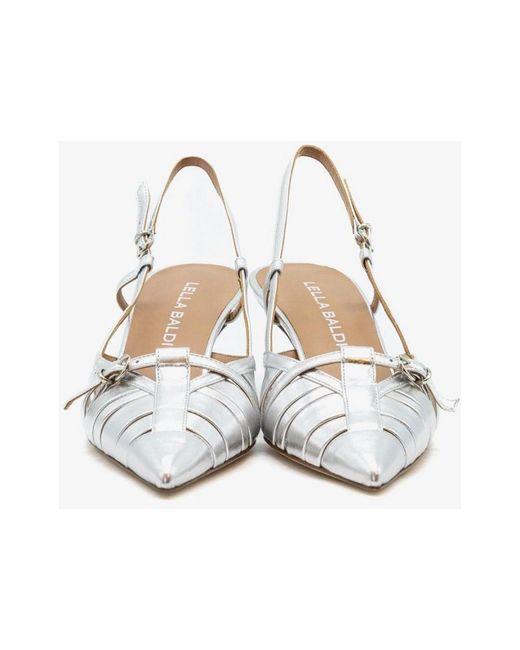 Lella Baldi White Slingback