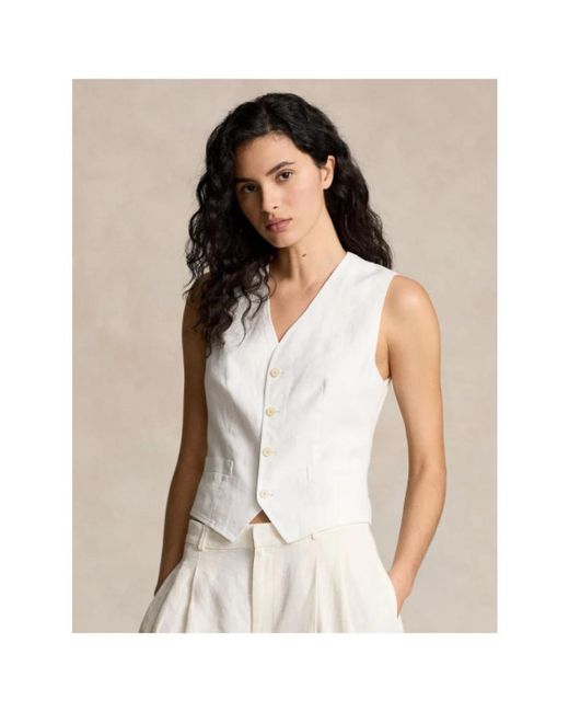 Polo Ralph Lauren White Waistcoats