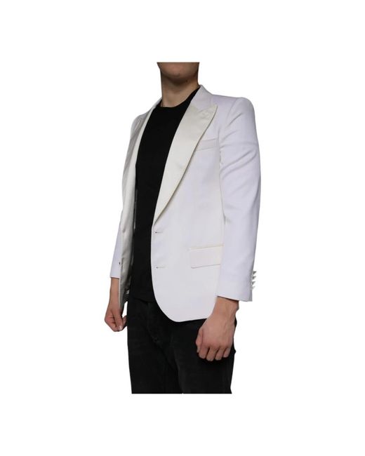 Dolce & Gabbana Gray Blazers for men