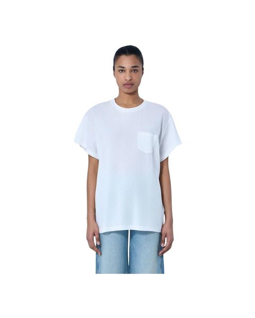 Khaite Blue T-Shirts