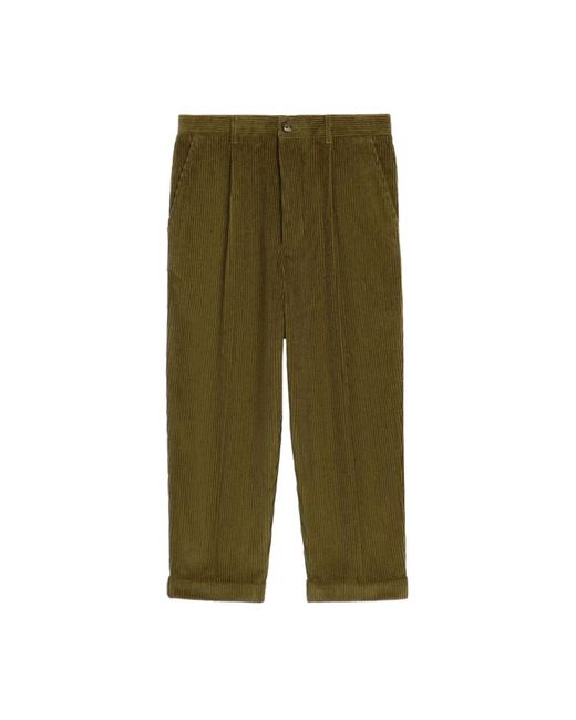 Straight Trousers di AMI in Green da Uomo