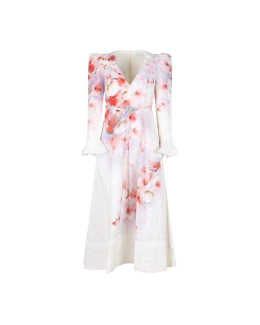 Midi Dresses di Zimmermann in Pink
