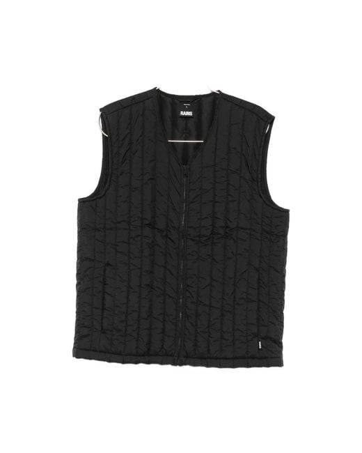 Rains Black Waistcoats for men