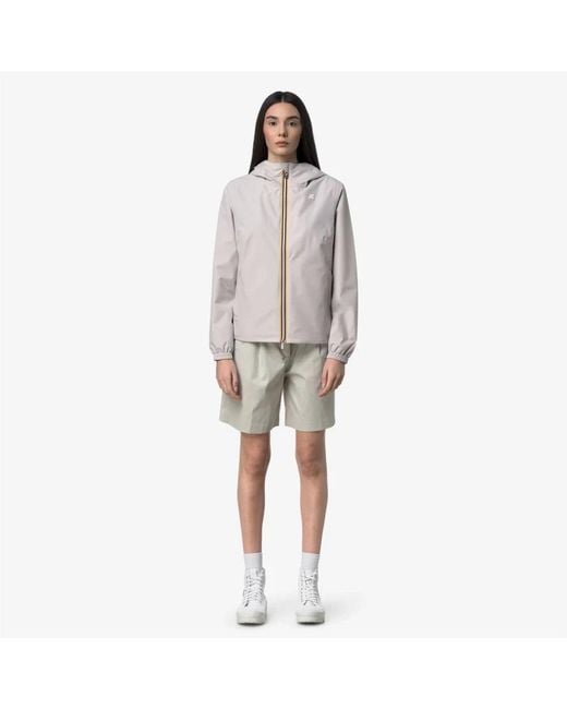 Rain Jackets K-Way en coloris Gray