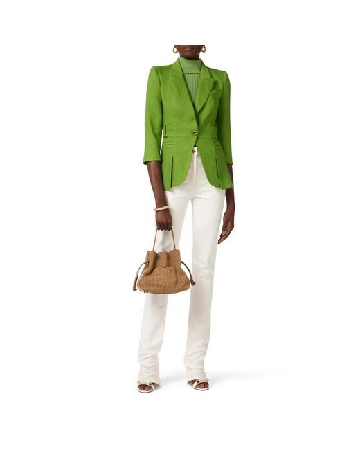 Elisabetta Franchi Green Blazers