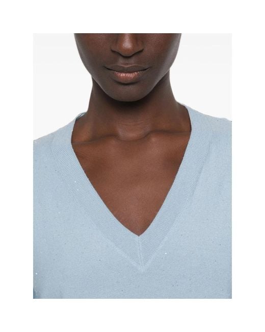 Herno Blue Woll-Polyamid-Pullover