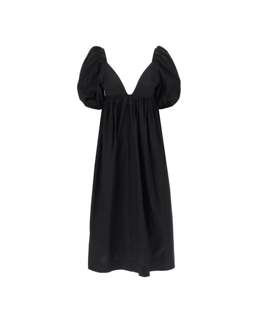 Ganni Black Midi Dresses