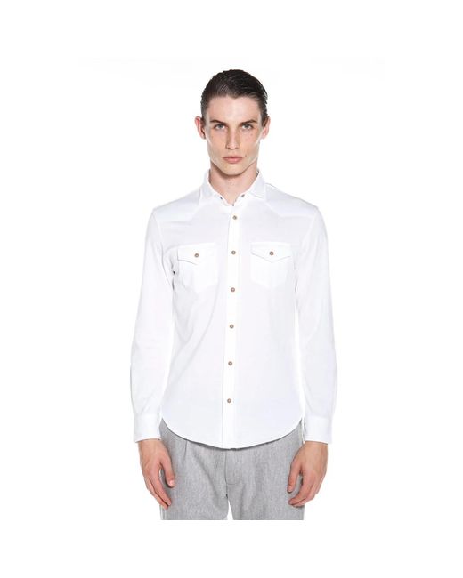 Eleventy White Casual Shirts for men