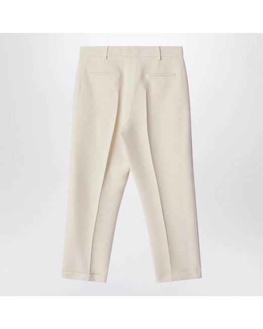 Fendi Natural Straight Trousers