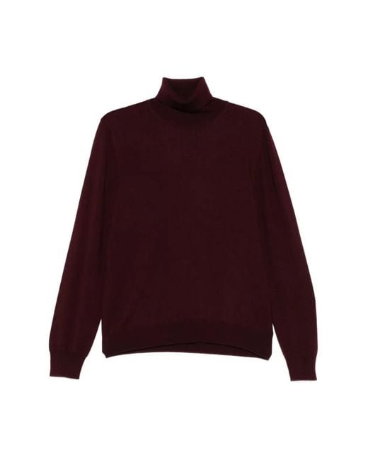 Turtlenecks di Tagliatore in Purple da Uomo