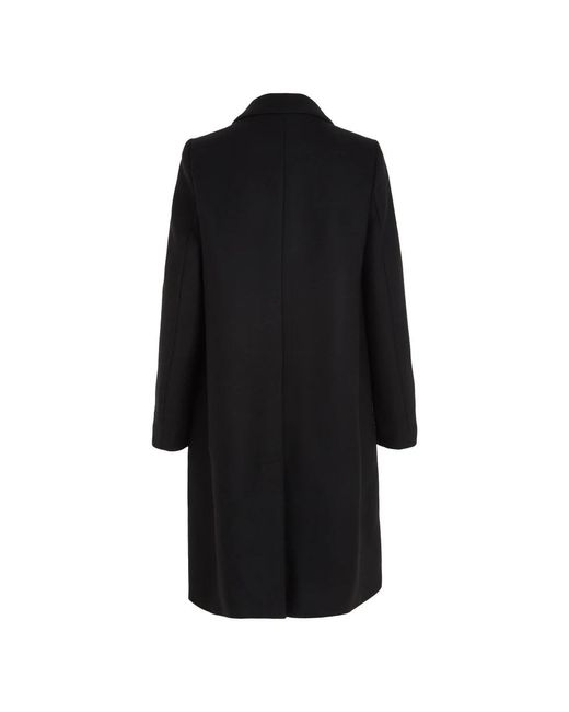Tommy Hilfiger Black Single-Breasted Coats