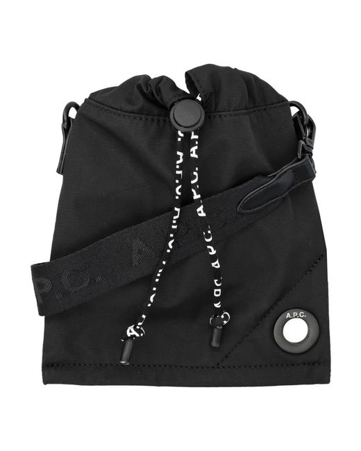 A.P.C. Schwarze handtasche mit verstellbarem riemen in Black für Herren