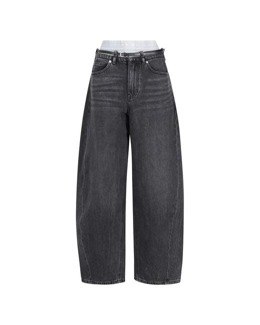 Alexander Wang Gray Loose-Fit Jeans