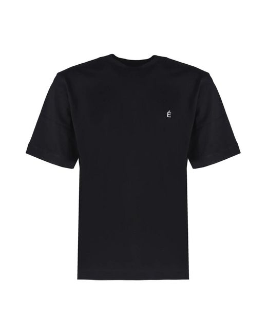 Magliette in cotone nera con logo di Etudes Studio in Black da Uomo