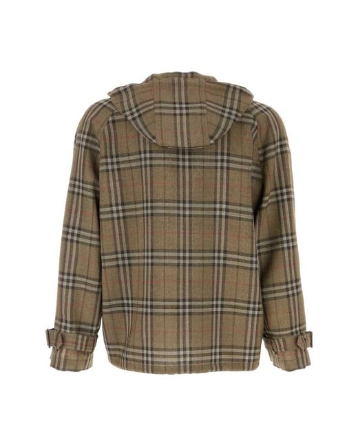 Burberry Geruite Jas in het Green voor heren