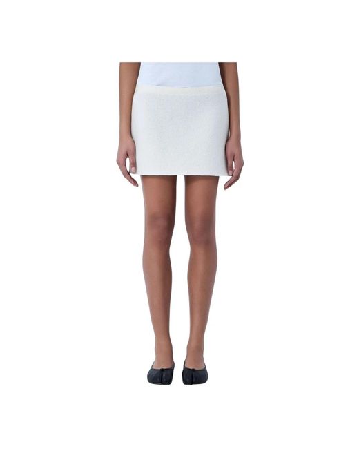 Rier White Short Skirts