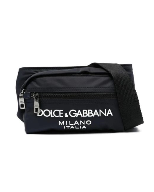Dolce & Gabbana Black Belt Bags for men