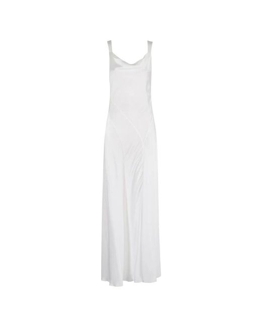 Alberta Ferretti White Satin kleid