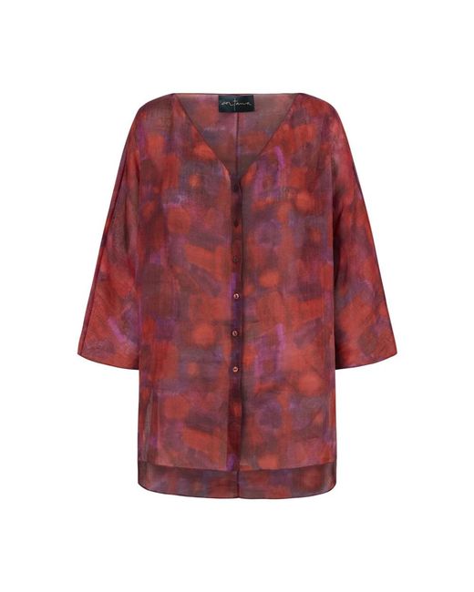 Cortana Red Blouses