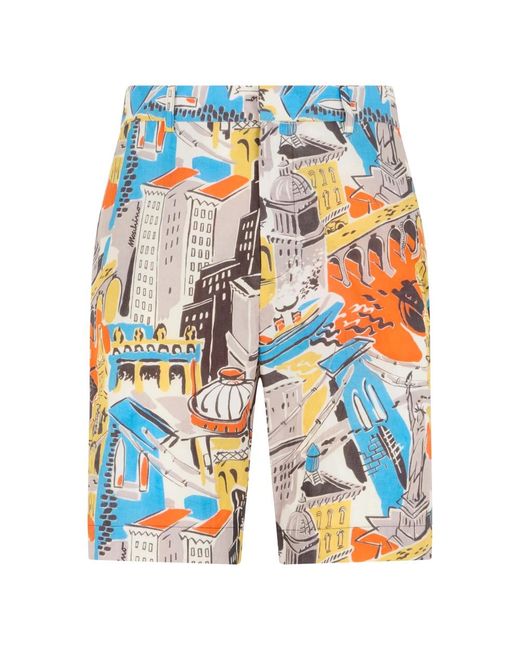 Moschino Blue Casual Shorts for men