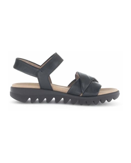 Gabor Blue Flat Sandals