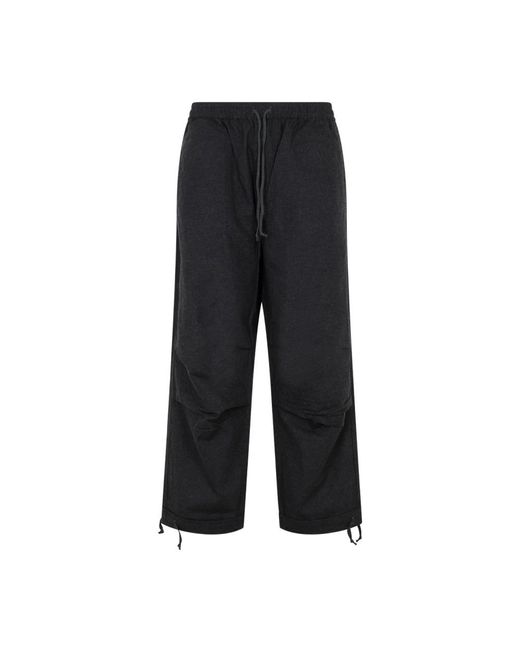 Universal Works Black Wide Trousers for men