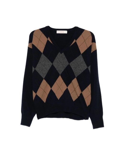 Jucca V-Neck Knitwear in het Black