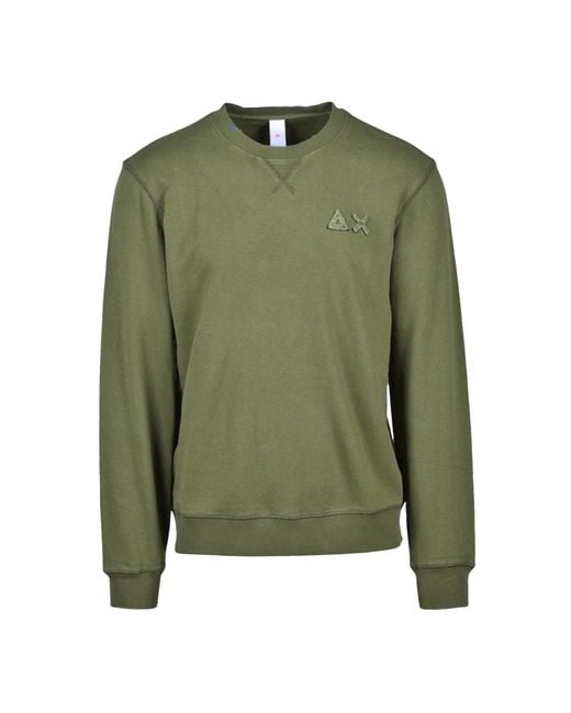 Sun 68 Cotton Sweatshirt in het Green voor heren