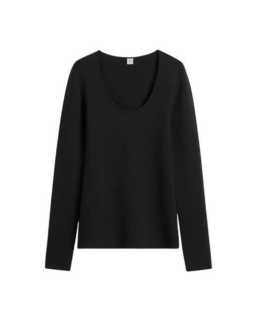 Totême  Long Sleeve Tops in het Black