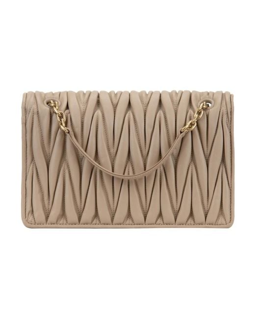 Miu Miu Natural Cross Body Bags