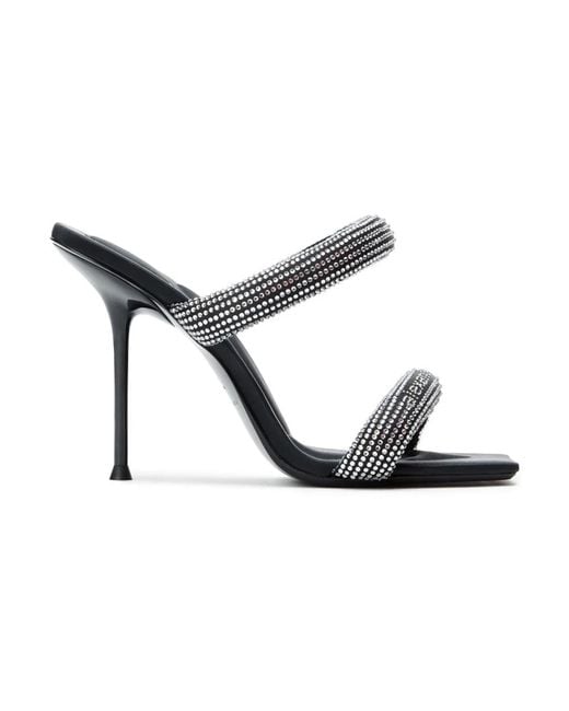 Heeled Mules di Alexander Wang in Black
