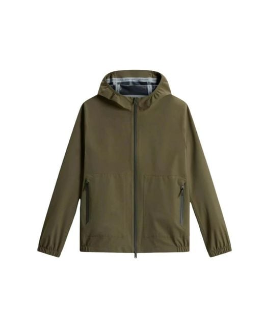Woolrich Green Light Jackets for men
